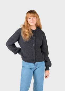 Klitmoller Collective Strick-Gerda knit cardigan - Anthracite Black