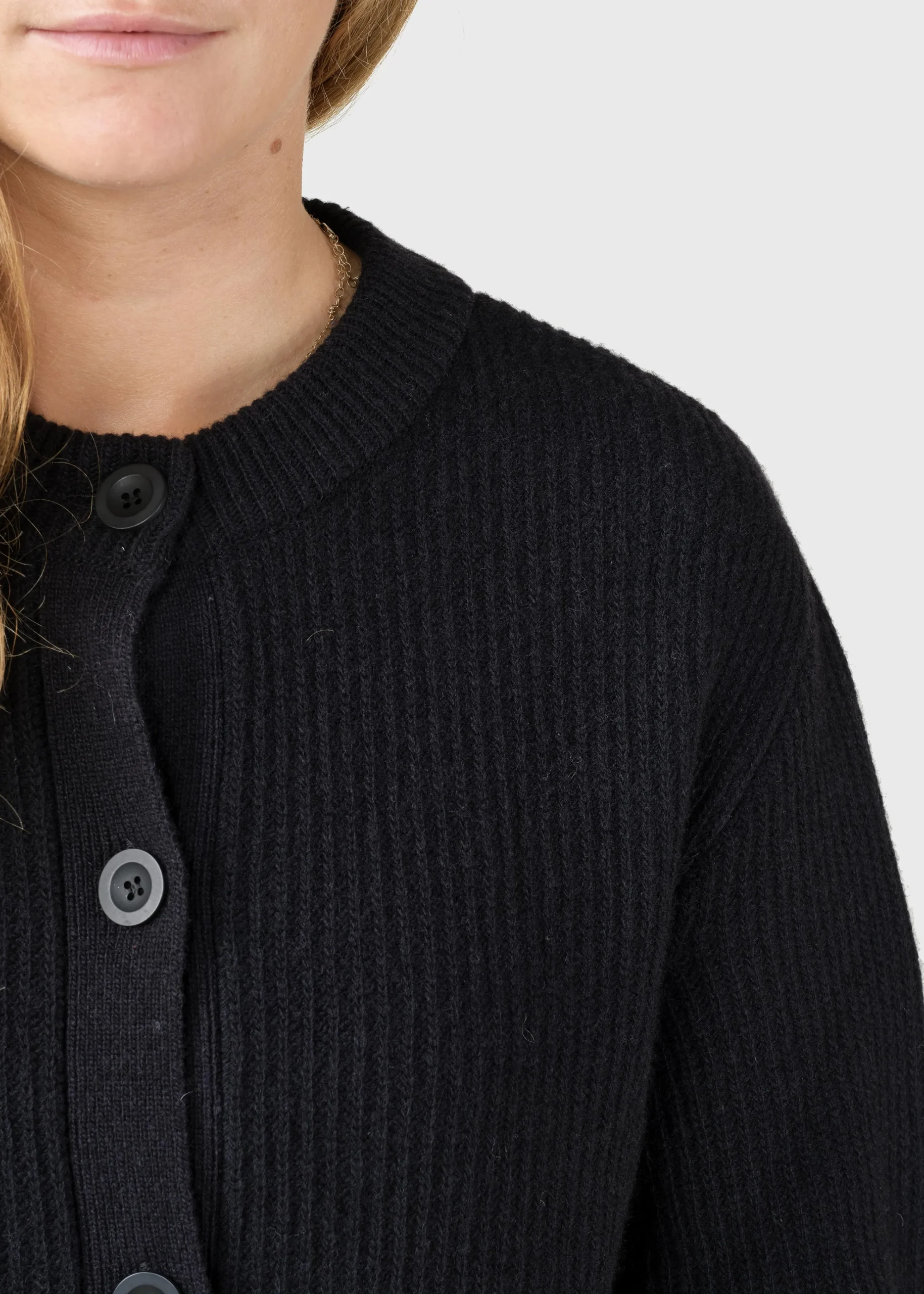 Klitmoller Collective Strick-Gerda knit cardigan - Black