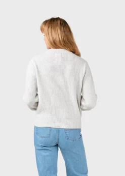 Klitmoller Collective Strick-Gerda knit cardigan - Pastel grey Black