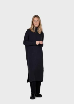 Klitmoller Collective Strick-Gro knit dress - Anthracite Black