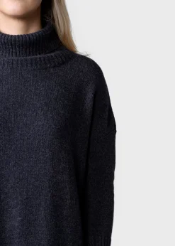 Klitmoller Collective Strick-Gro knit dress - Anthracite Black