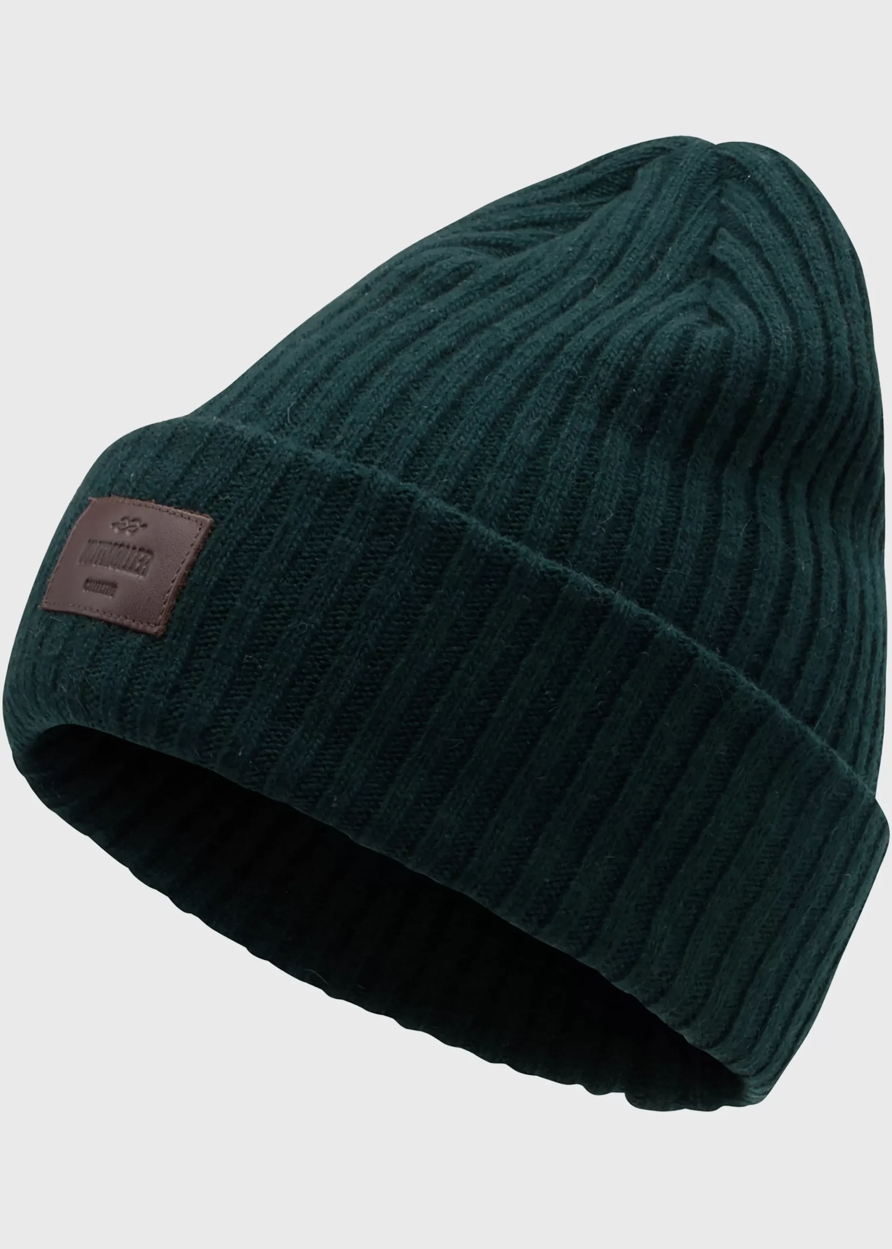 Klitmoller Collective Accessories-Heavy rib beanie - Moss Green Navy