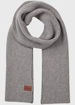 Klitmoller Collective Accessories-Heavy rib scarf - Light grey Lightgrey