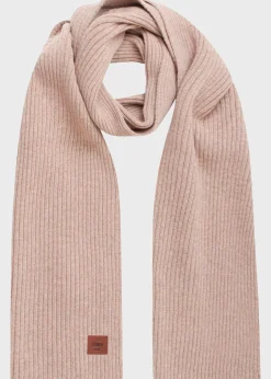 Klitmoller Collective Accessories-Heavy rib scarf - Sand Lightgrey