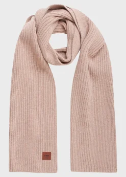 Klitmoller Collective Accessories-Heavy rib scarf - Sand Lightgrey