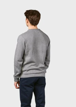 Klitmoller Collective Strick-Herbert knit - Light grey Navy