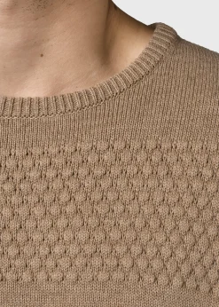 Klitmoller Collective Strick-Herbert knit - Sand Navy