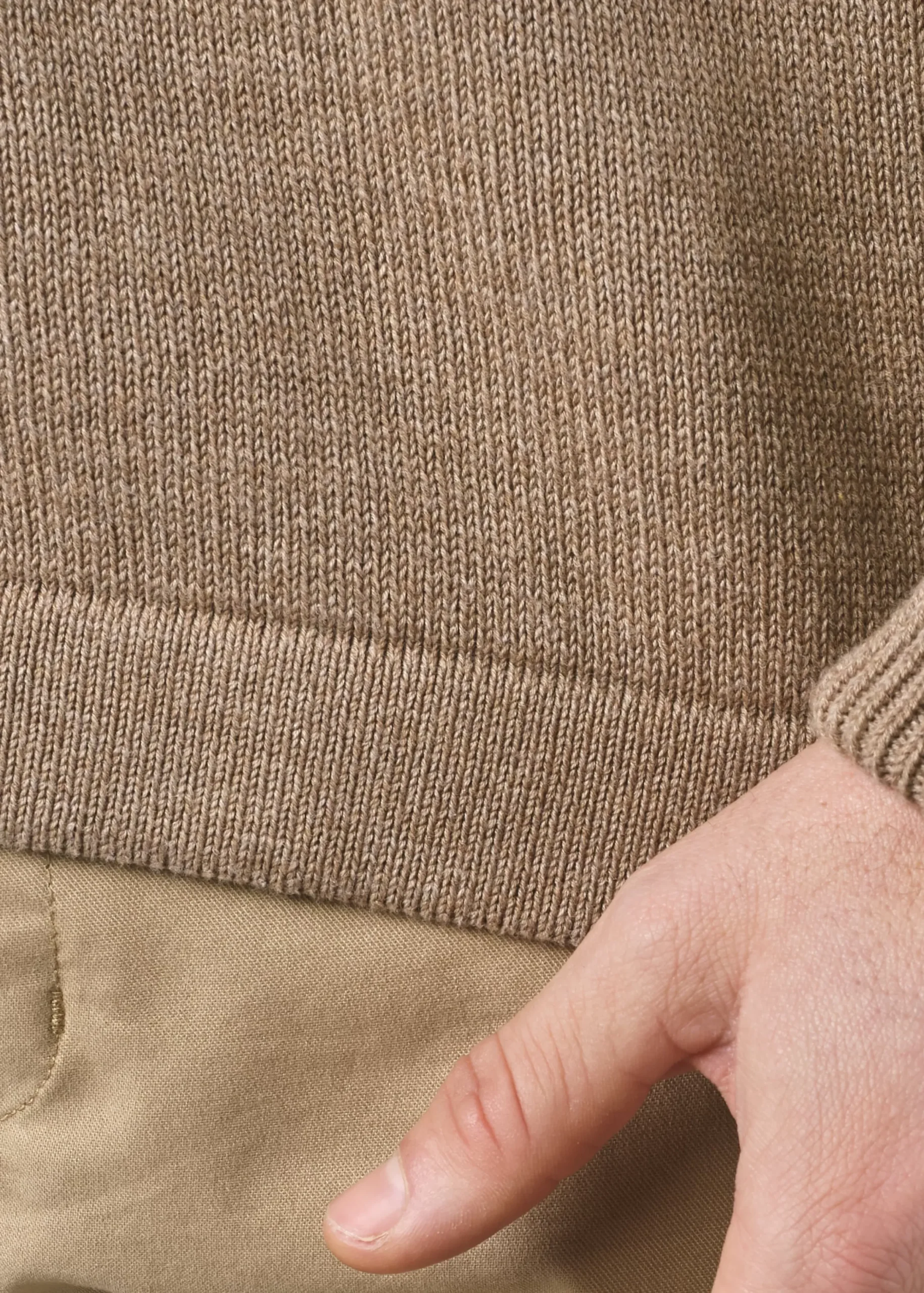 Klitmoller Collective Strick-Herbert knit - Sand Navy