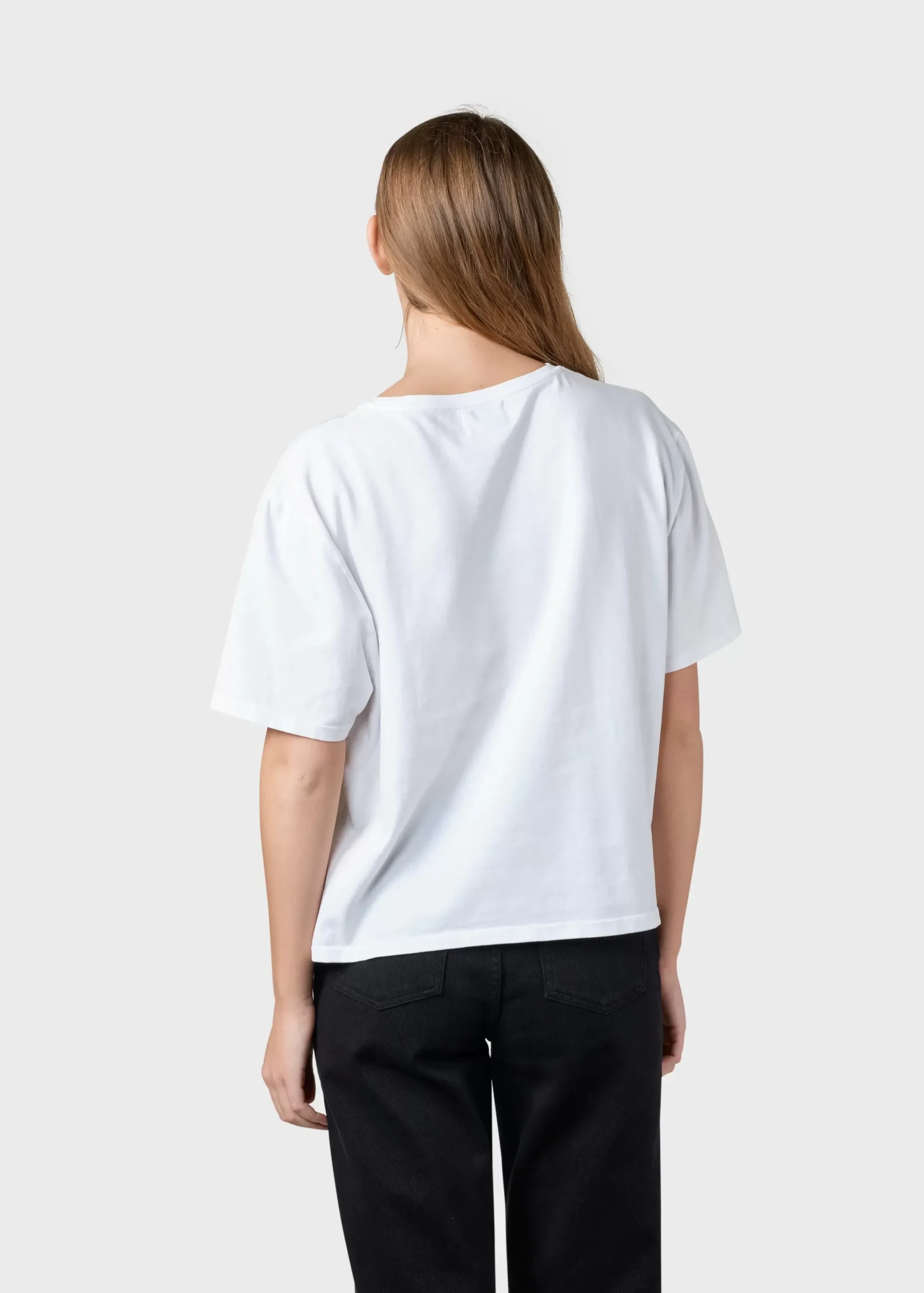 Klitmoller Collective T-shirts-Hope tee - White/rose White/blue