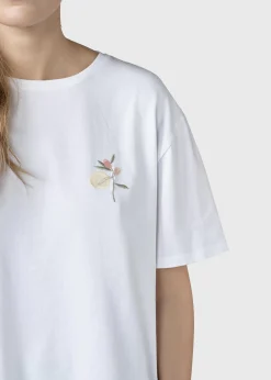 Klitmoller Collective T-shirts-Hope tee - White/rose White/blue