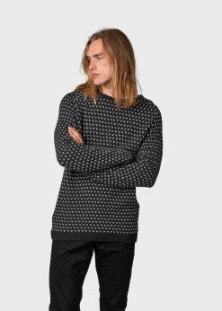 Klitmoller Collective Strick-Hugo knit - Olive/cream