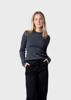 Klitmoller Collective Strick-Ingrid knit - Anthracite Sand