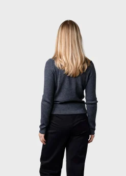 Klitmoller Collective Strick-Ingrid knit - Anthracite Sand