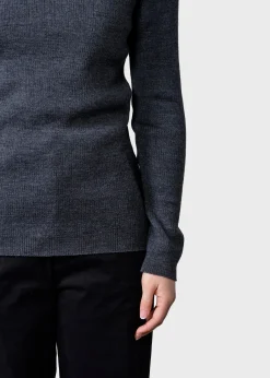 Klitmoller Collective Strick-Ingrid knit - Anthracite Sand
