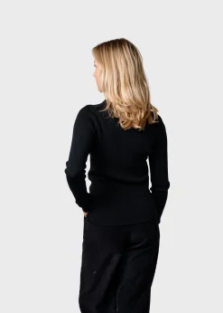 Klitmoller Collective Strick-Ingrid knit - Black Sand