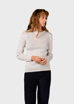 Klitmoller Collective Strick-Ingrid knit - Pastel grey Sand