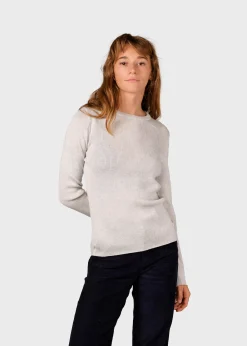 Klitmoller Collective Strick-Ingrid knit - Pastel grey Sand