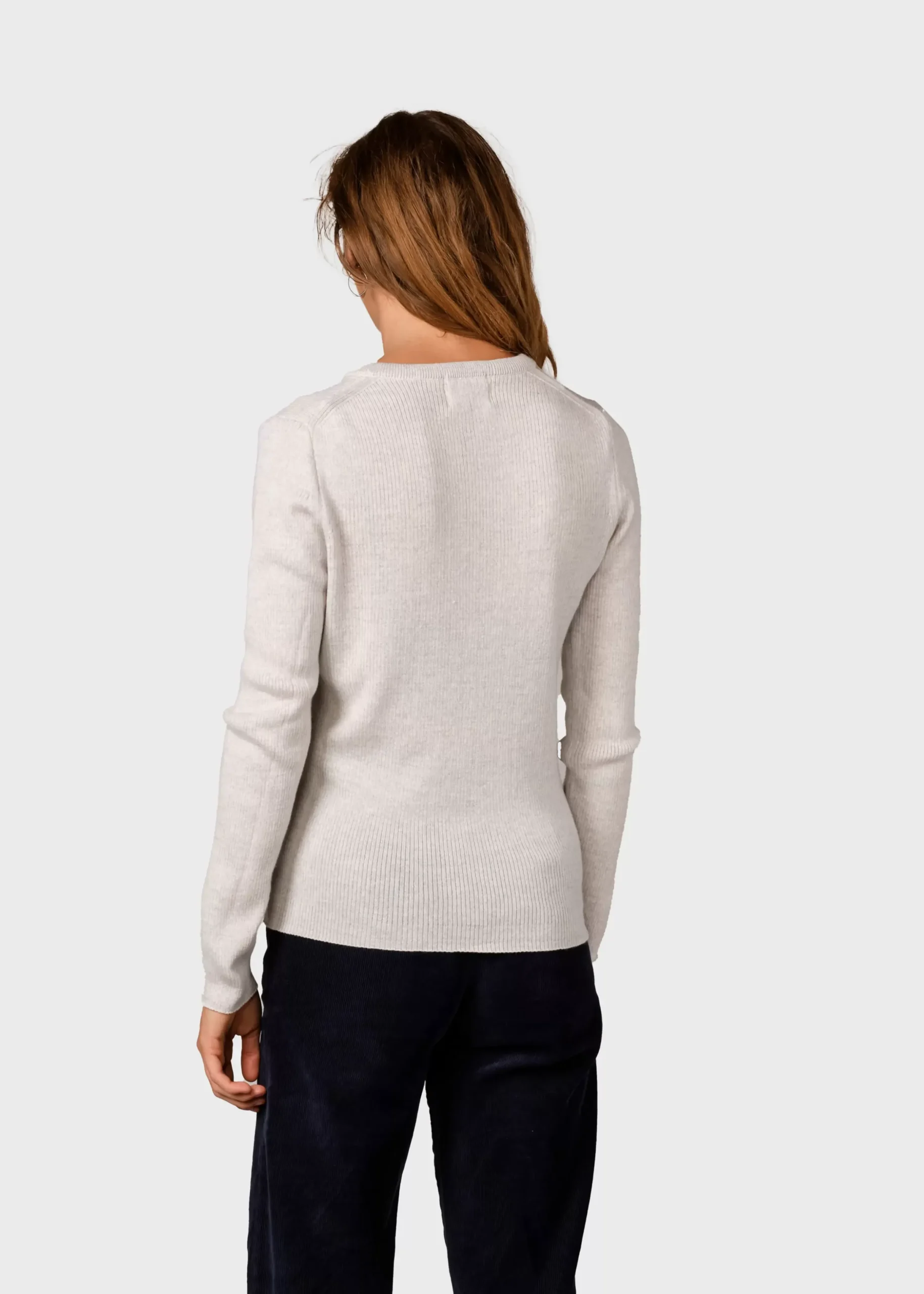 Klitmoller Collective Strick-Ingrid knit - Pastel grey Sand