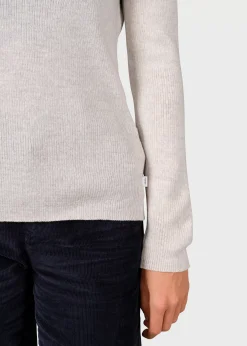 Klitmoller Collective Strick-Ingrid knit - Pastel grey Sand