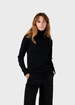 Klitmoller Collective Strick-Isabella knit - Black Anthracite