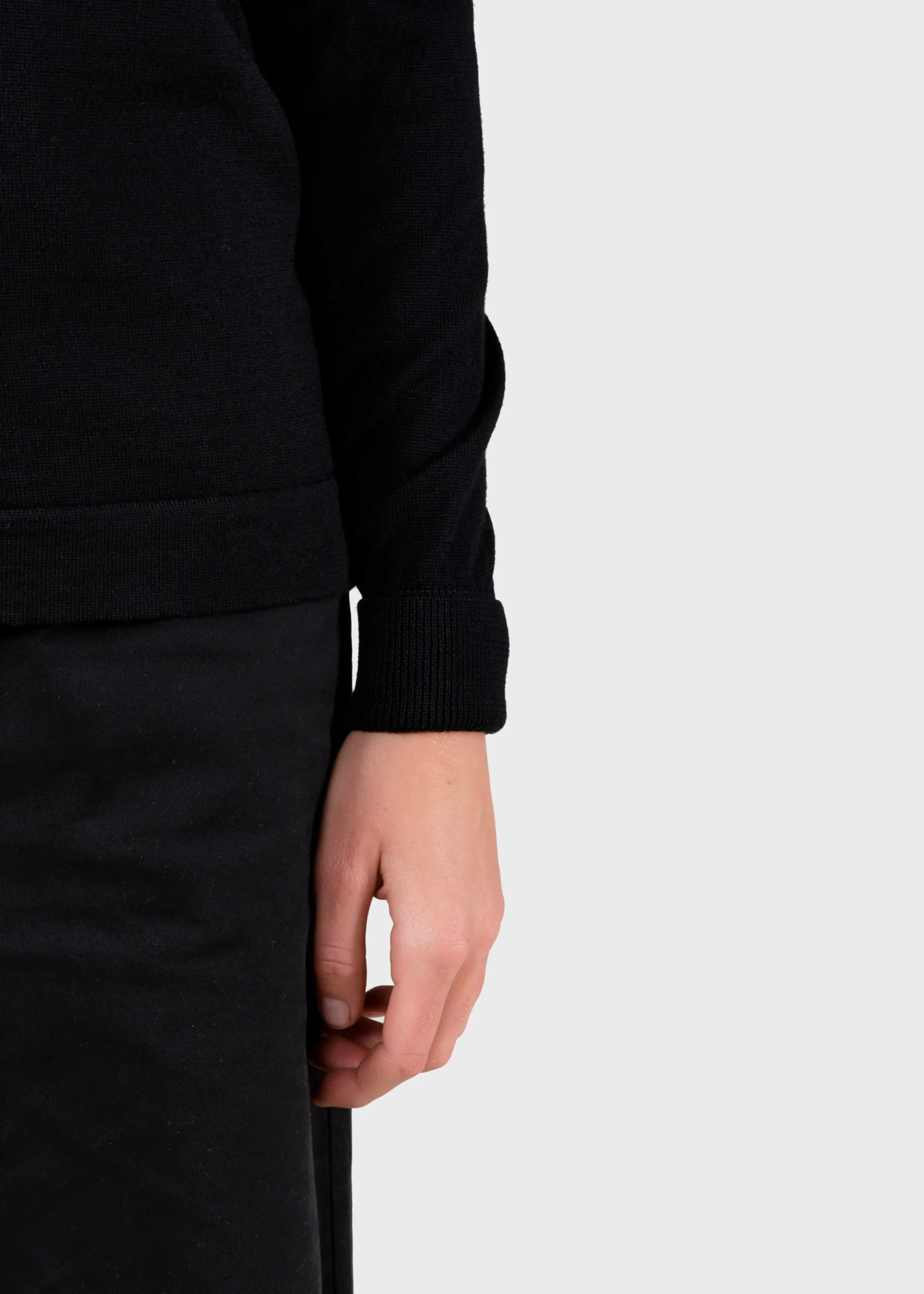 Klitmoller Collective Strick-Isabella knit - Black Anthracite