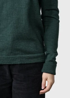 Klitmoller Collective Strick-Isabella knit - Moss Green Anthracite
