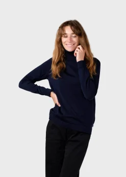 Klitmoller Collective Strick-Isabella knit - Navy Anthracite