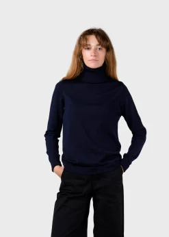 Klitmoller Collective Strick-Isabella knit - Navy Anthracite