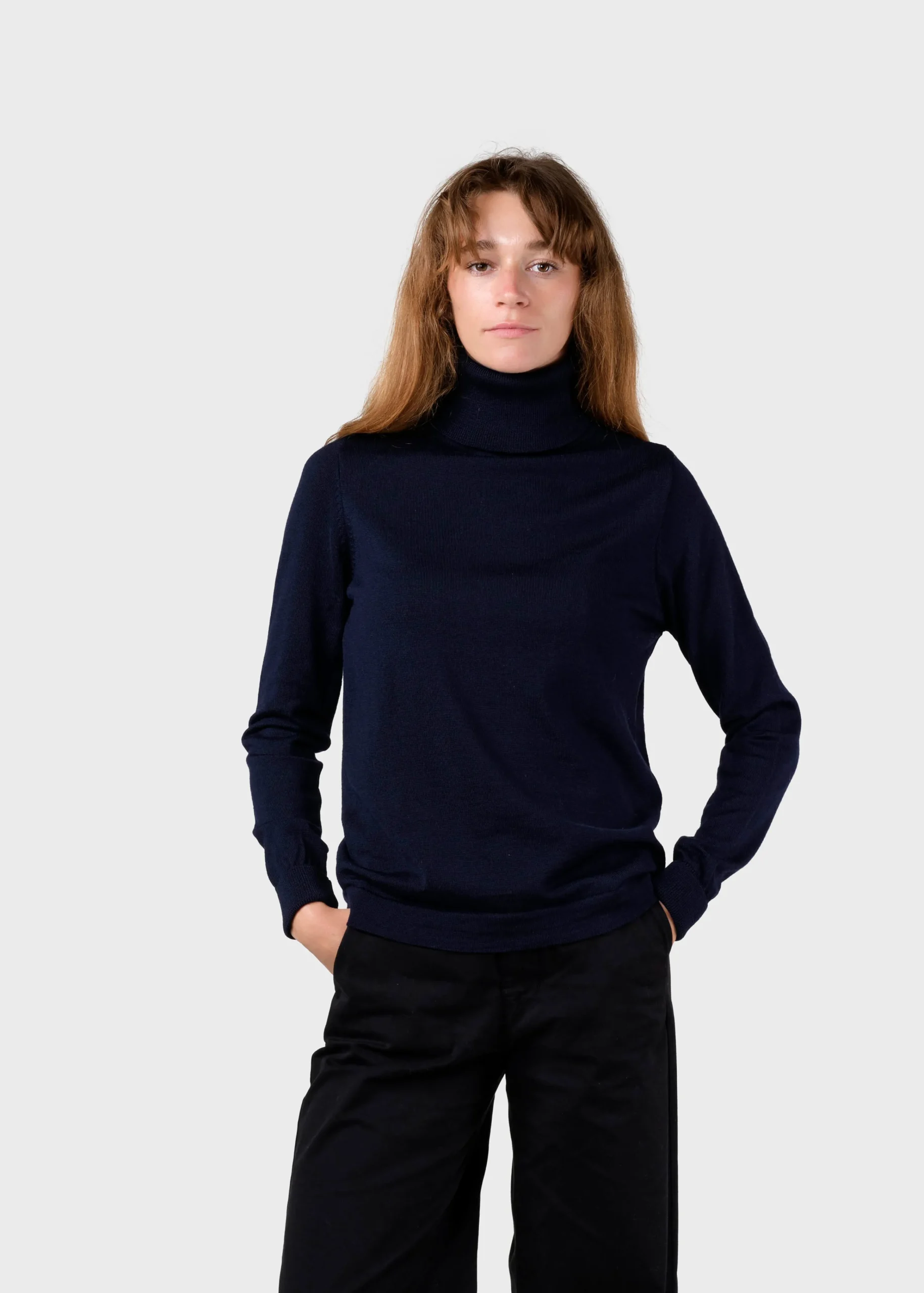 Klitmoller Collective Strick-Isabella knit - Navy Anthracite