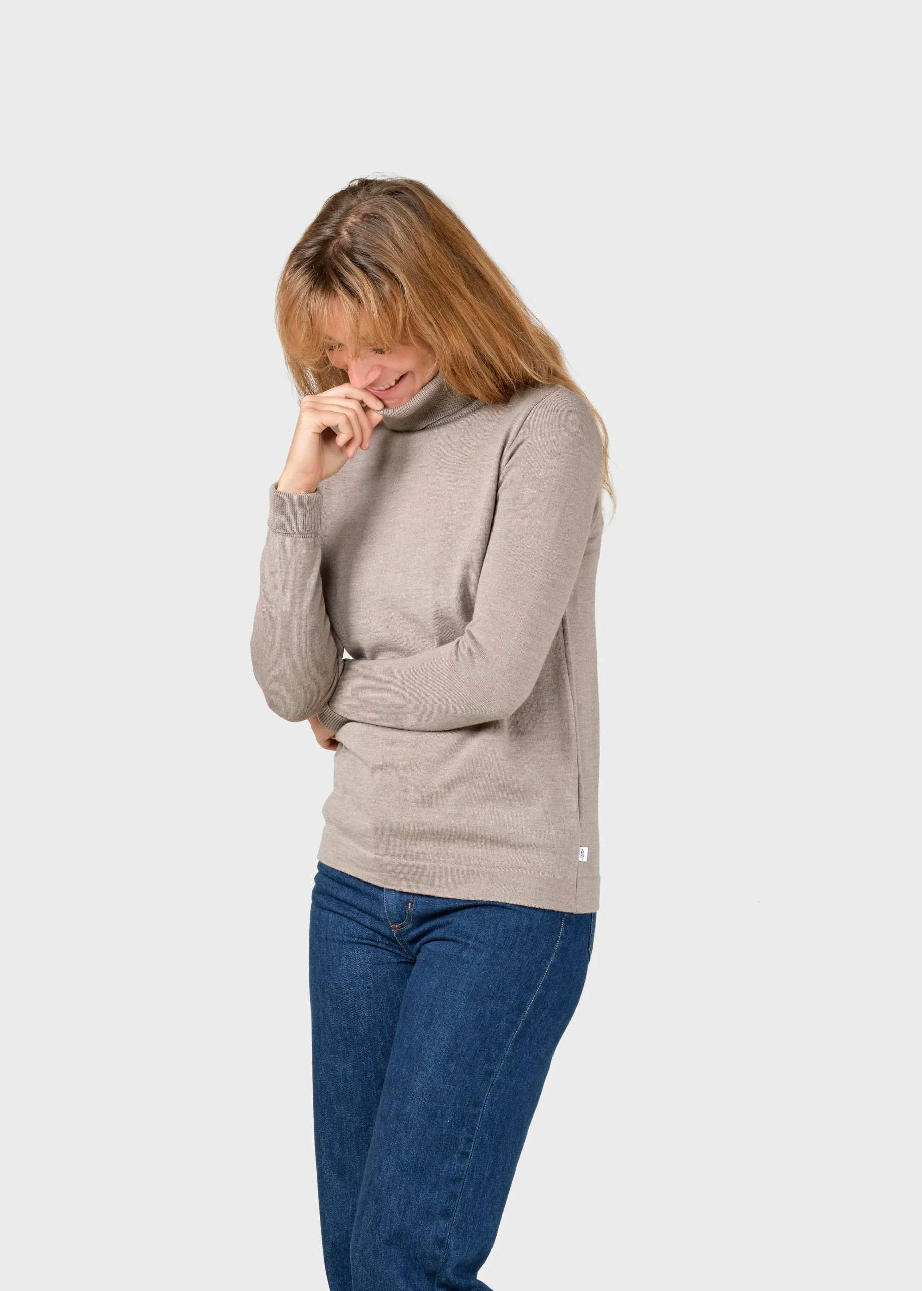 Klitmoller Collective Strick-Isabella knit - Sand Anthracite