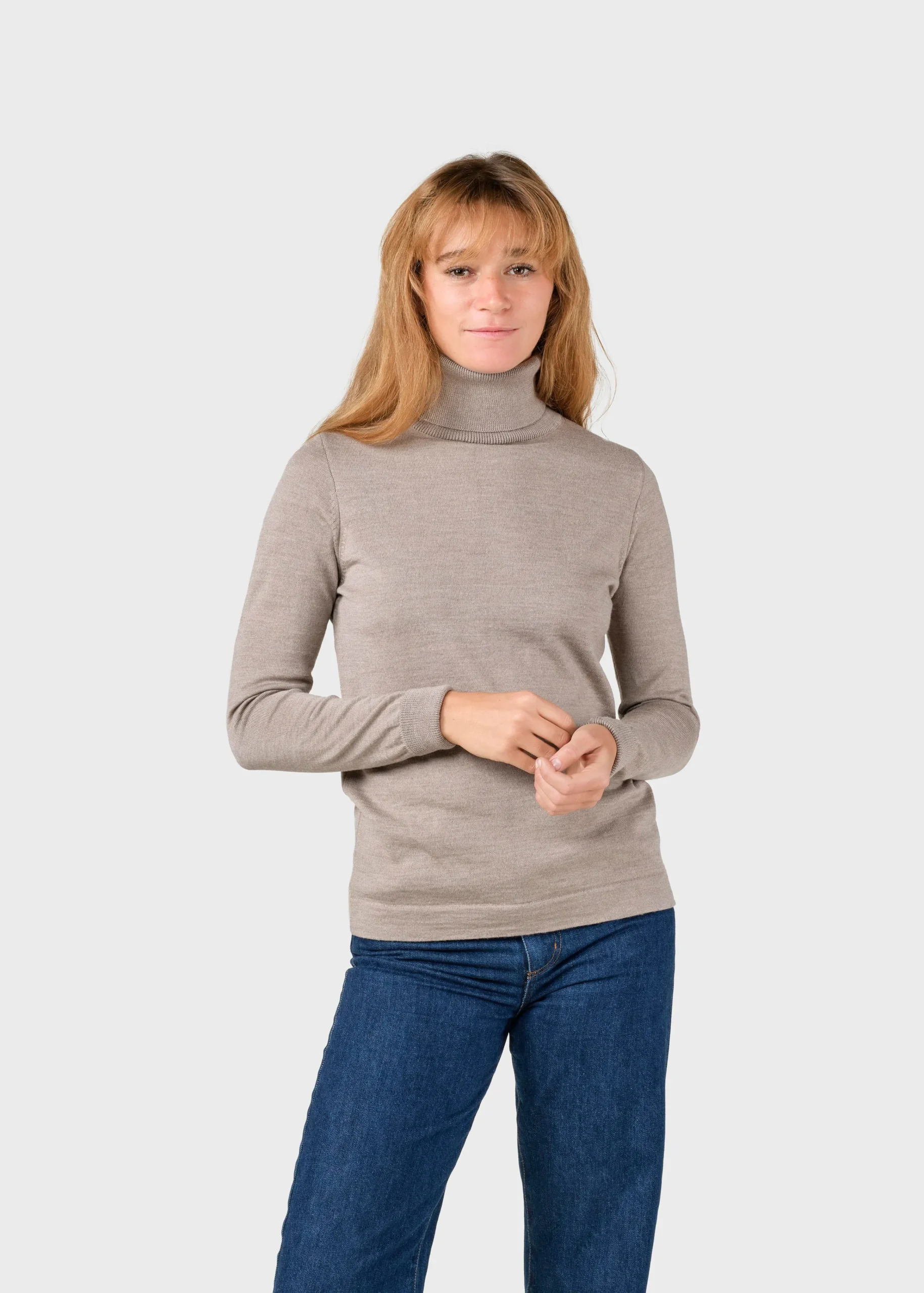 Klitmoller Collective Strick-Isabella knit - Sand Anthracite