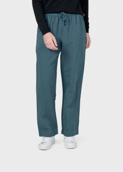 Klitmoller Collective Hosen-Jennifer pant - Moss Green Ocean