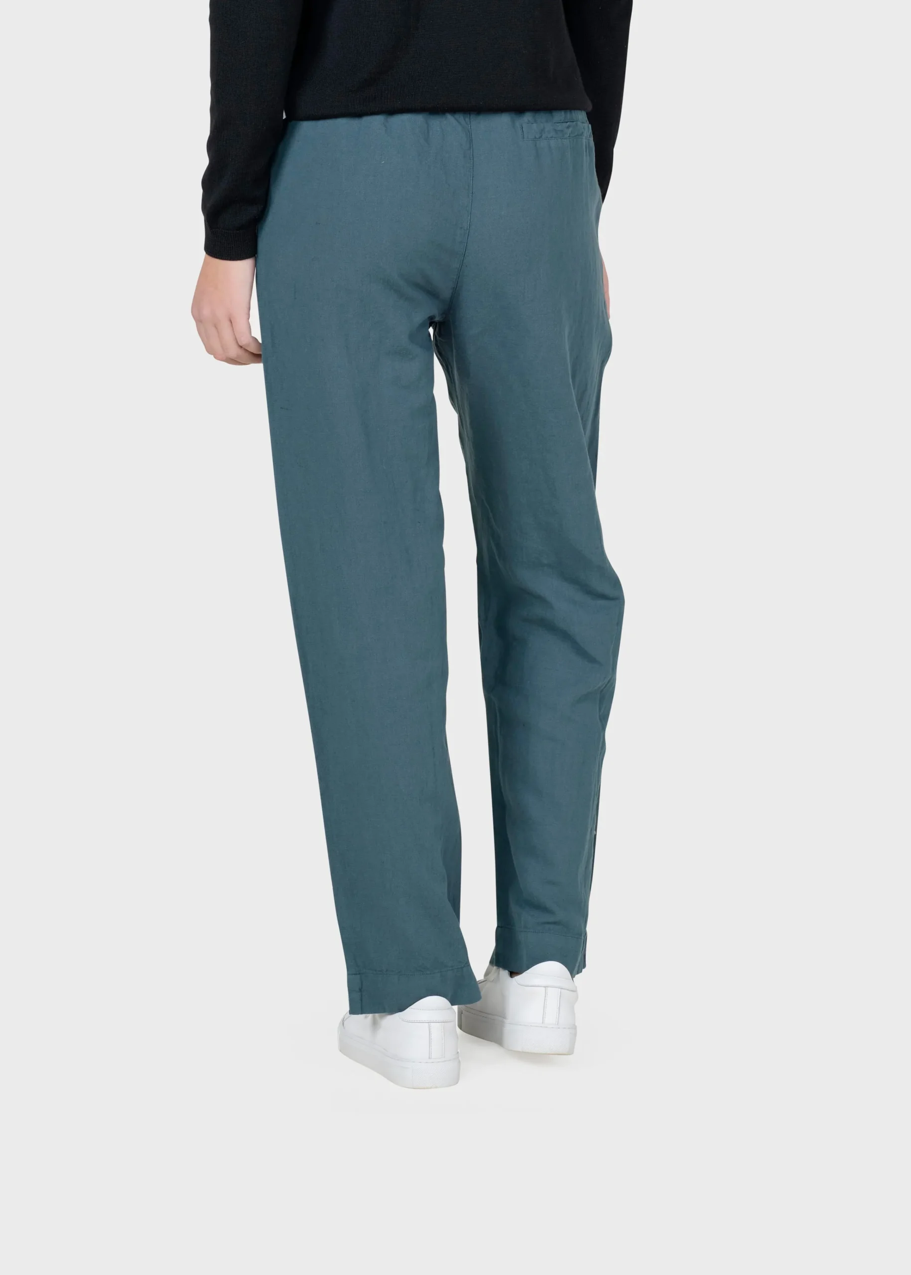 Klitmoller Collective Hosen-Jennifer pant - Moss Green Ocean