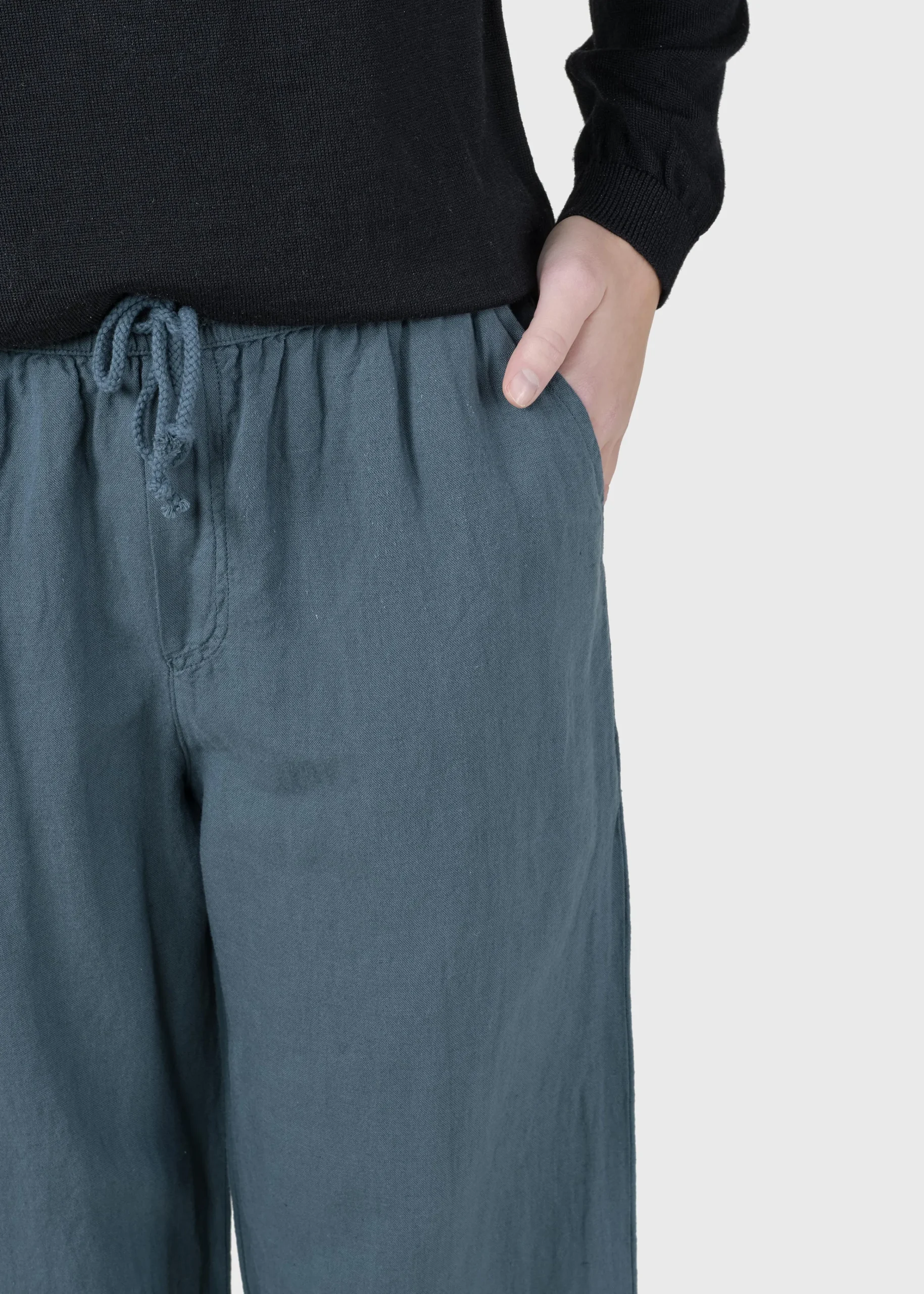 Klitmoller Collective Hosen-Jennifer pant - Moss Green Ocean