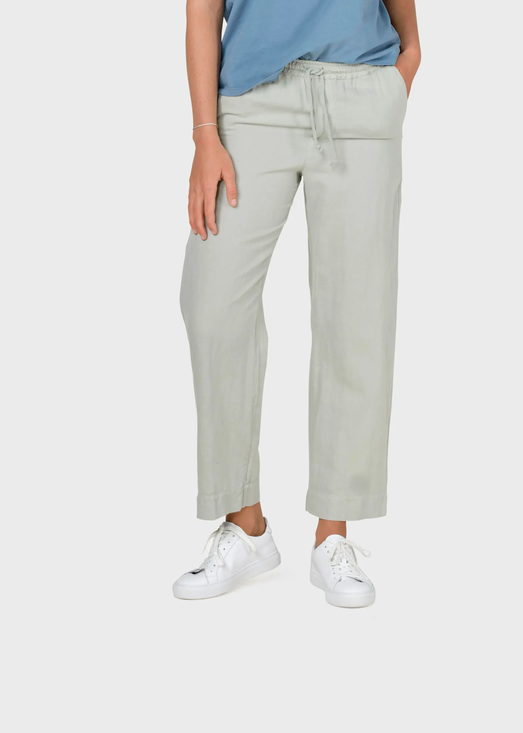 Klitmoller Collective Hosen-Jennifer pant - Sage Ocean