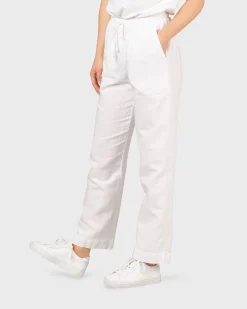 Klitmoller Collective Hosen-Jennifer pant - White Ocean