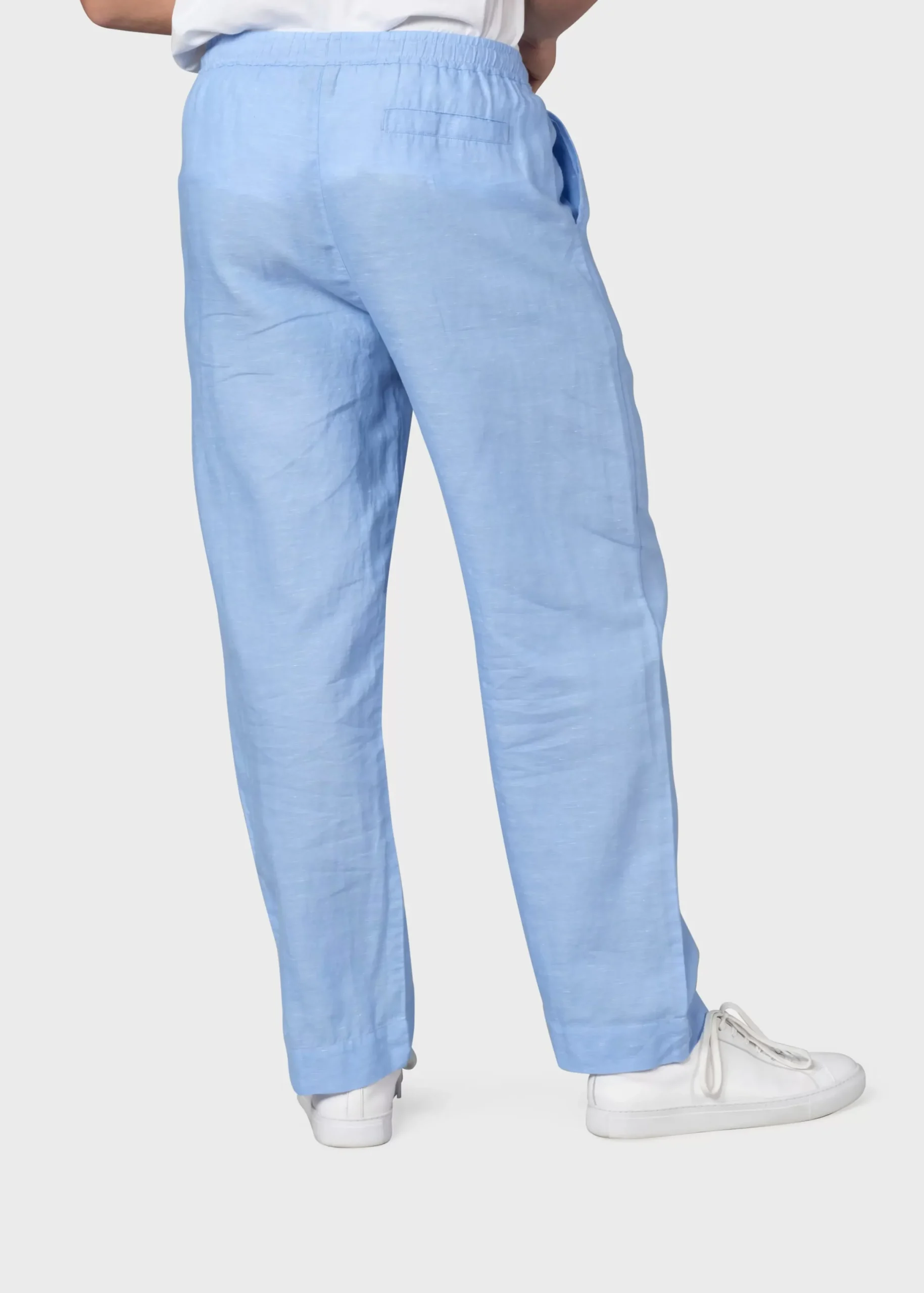 Klitmoller Collective Hosen-Jens linen pant - Blue melange Black