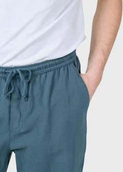 Klitmoller Collective Hosen-Jens linen pant - Moss Green Black