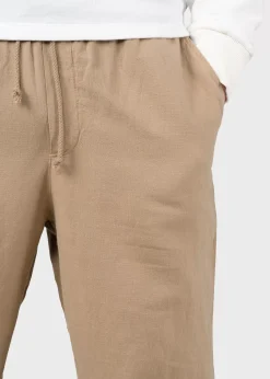 Klitmoller Collective Hosen-Jens linen pant - Sand Black