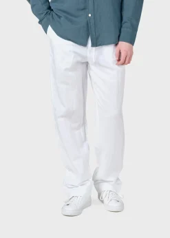 Klitmoller Collective Hosen-Jens linen pant - White Black