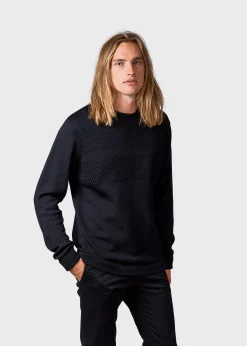 Klitmoller Collective Strick-Johan knit - Black Navy