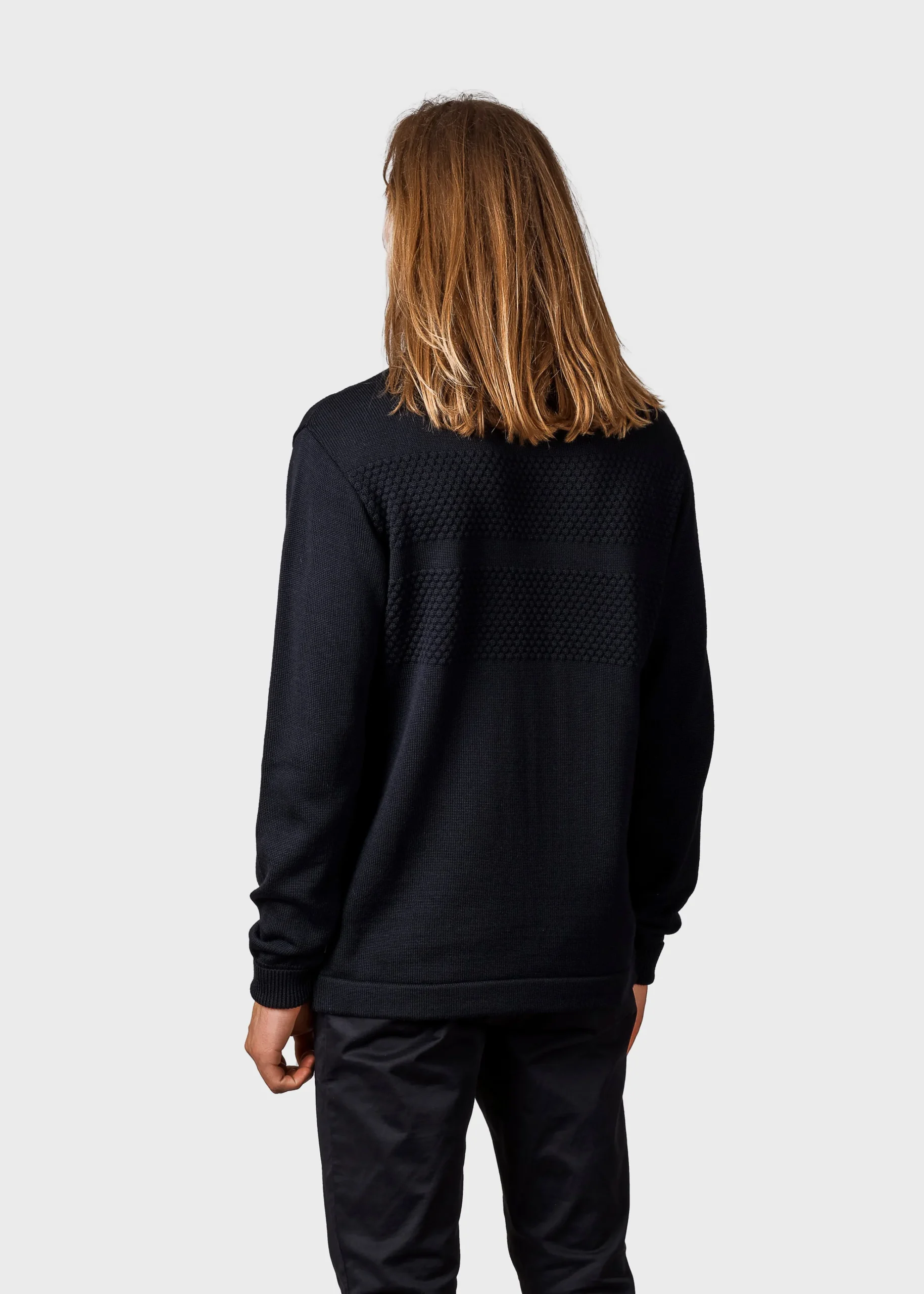 Klitmoller Collective Strick-Johan knit - Black Navy