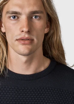 Klitmoller Collective Strick-Johan knit - Black Navy