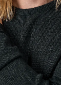 Klitmoller Collective Strick-Johan knit - Olive Deepblue