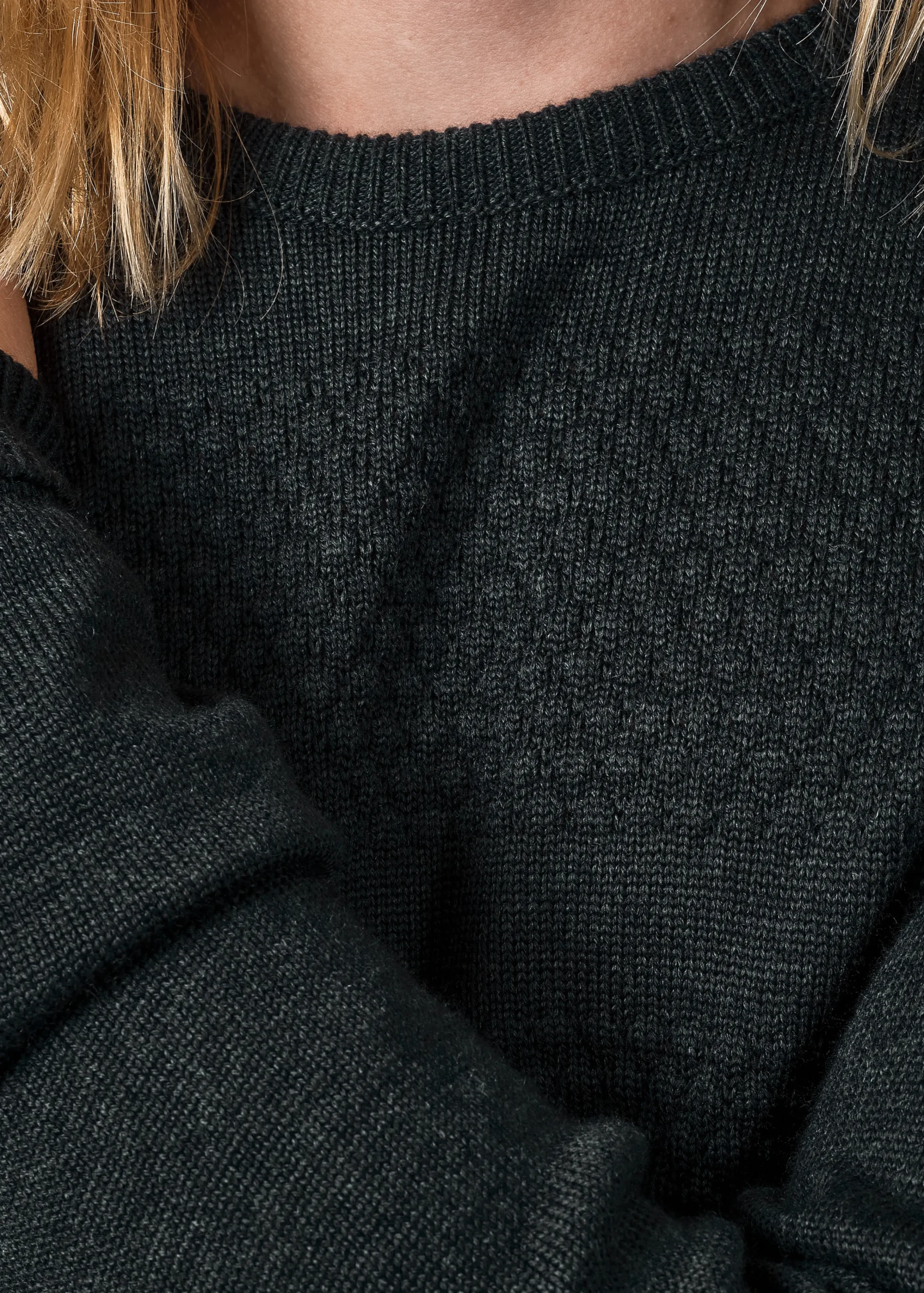 Klitmoller Collective Strick-Johan knit - Olive Deepblue
