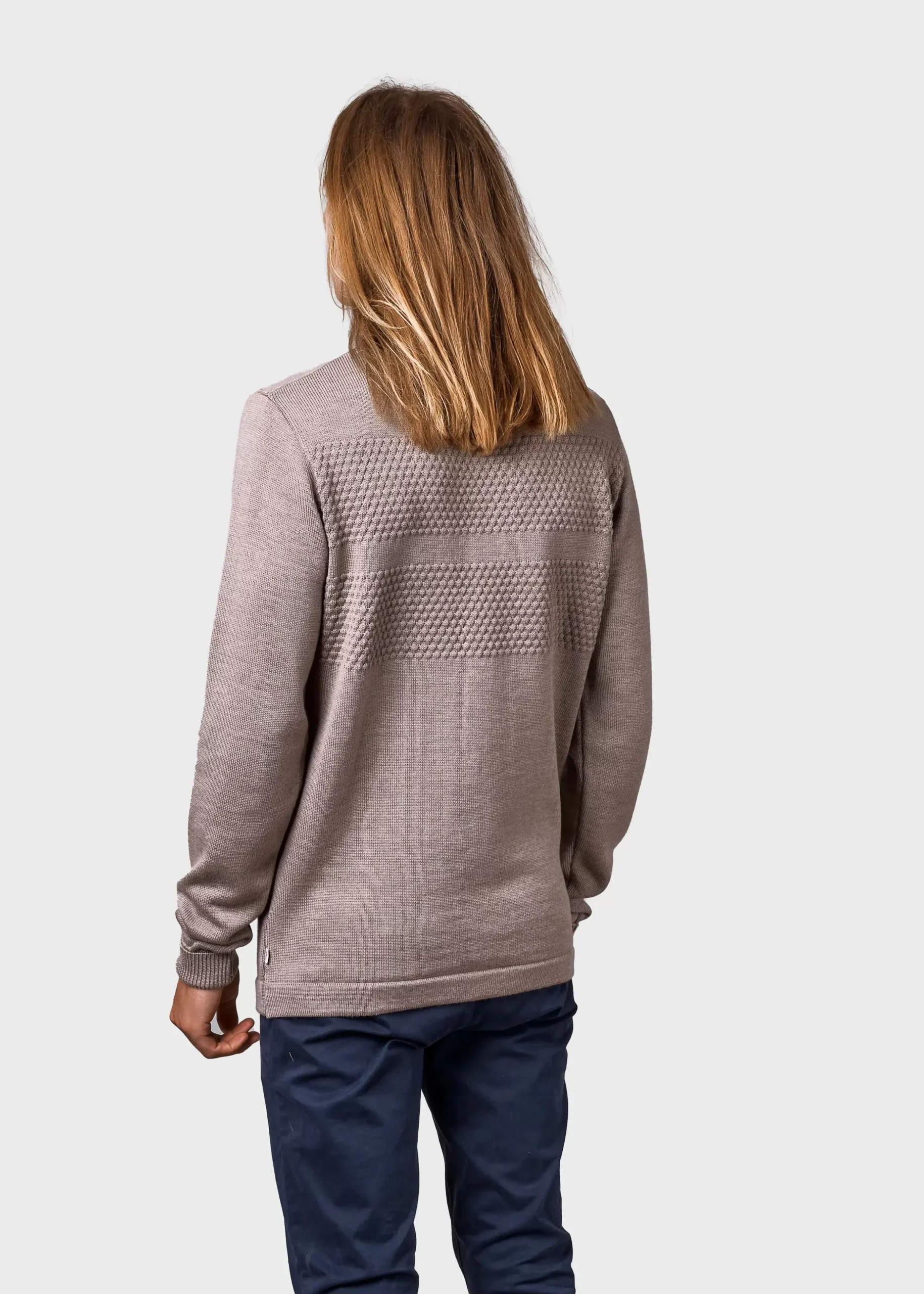 Klitmoller Collective Strick-Johan knit - Sand Skyblue