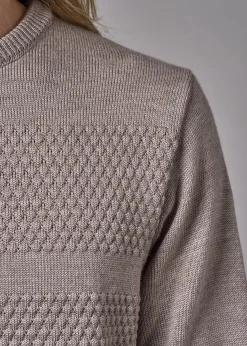 Klitmoller Collective Strick-Johan knit - Sand Skyblue