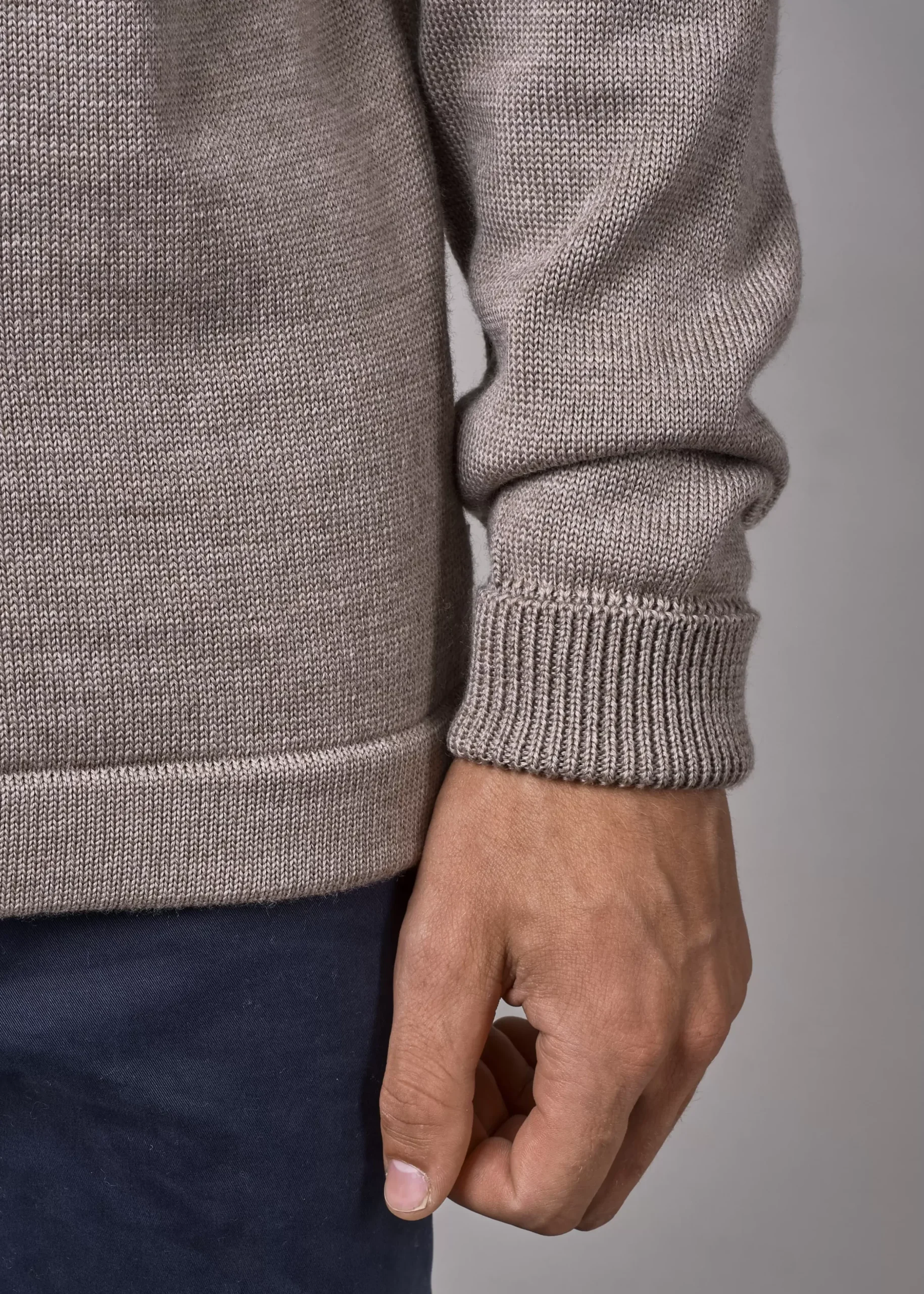 Klitmoller Collective Strick-Johan knit - Sand Skyblue