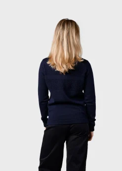 Klitmoller Collective Strick-Johanne knit - Navy Coffee
