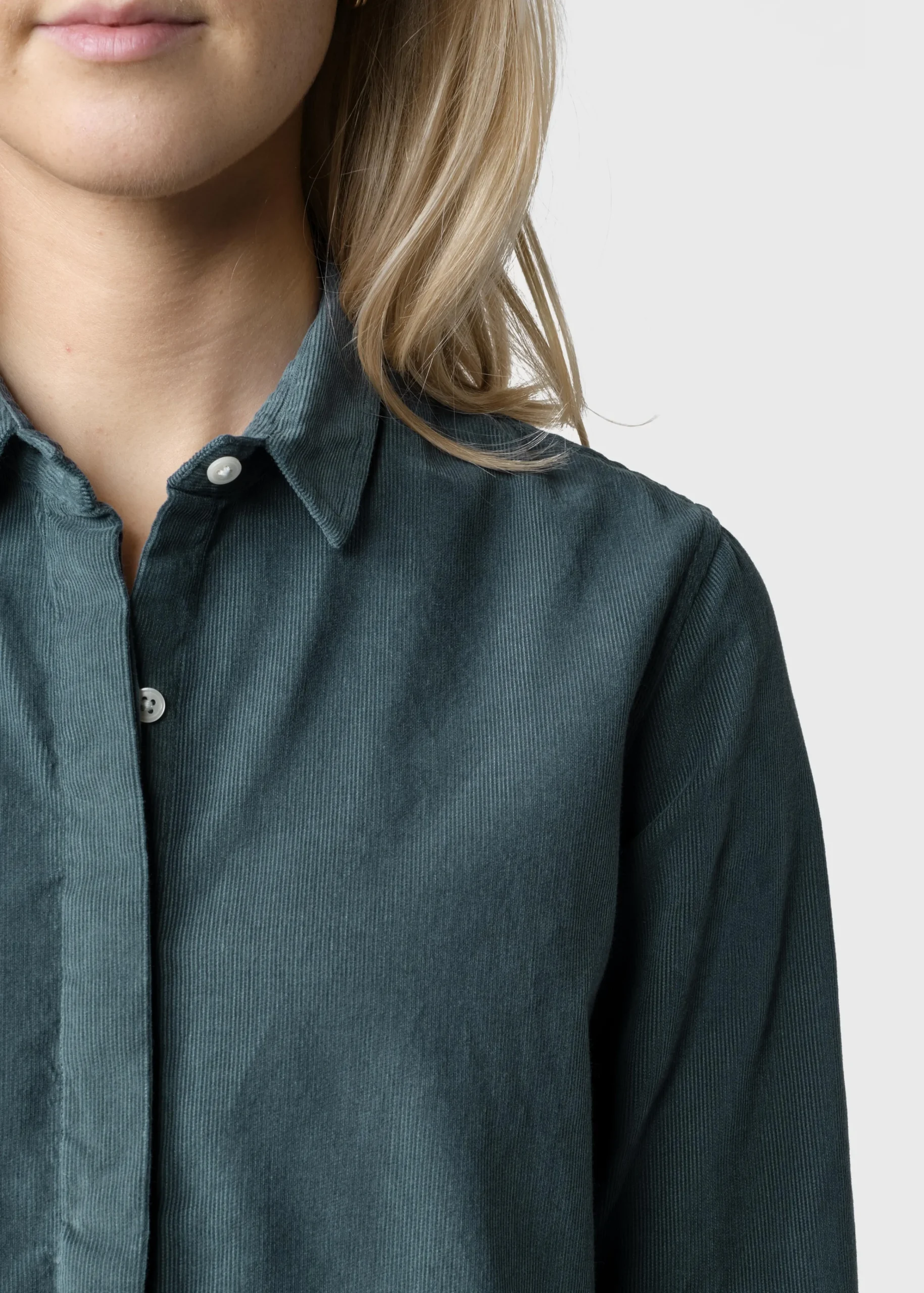 Klitmoller Collective Hemden-Julie corduroy shirt - Moss Green Olive